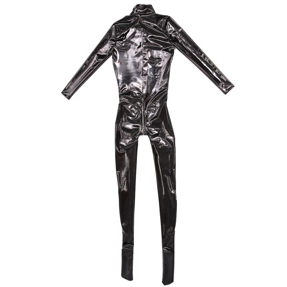 Sewing Latex - Combinaison de batterie intégrale brillante en