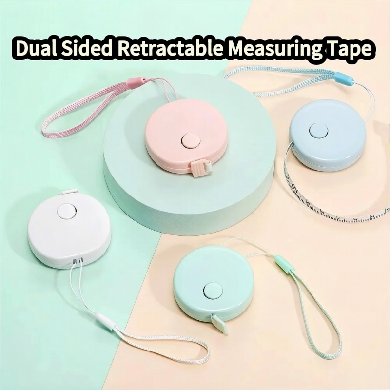 Sewing Gauge Ruler - 1-6 pièces Mètre ruban rétractable double