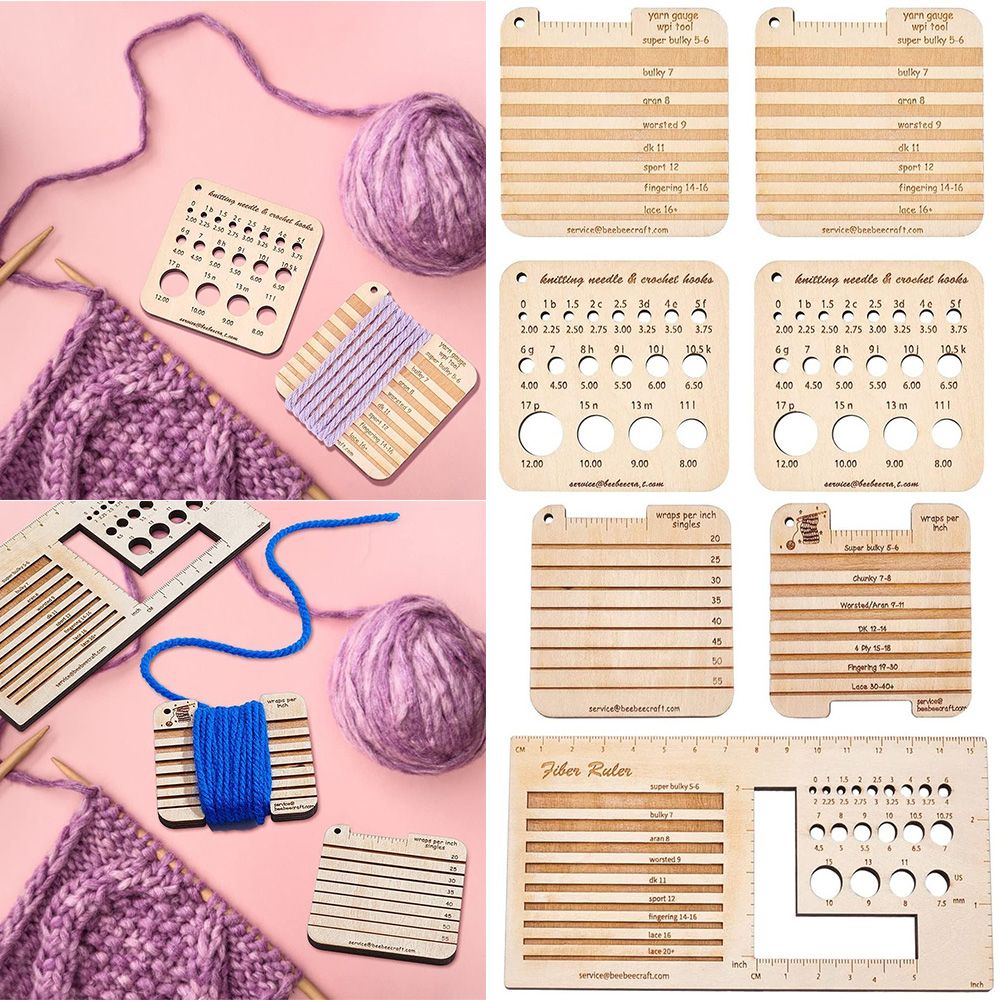 Sewing Gauge Ruler - Règle et jauge ogo illac en