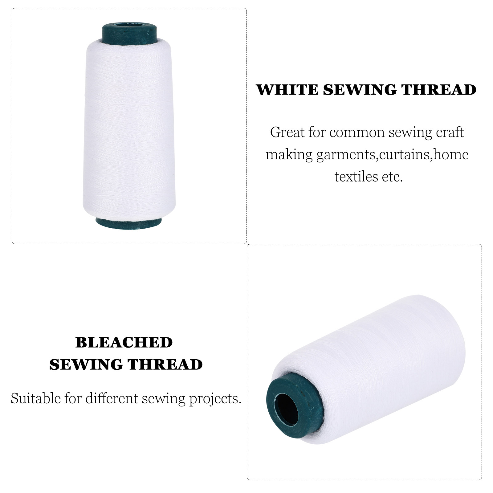 Fil à coudre en polyester blan - Sewing Thread In Textile avis et prix